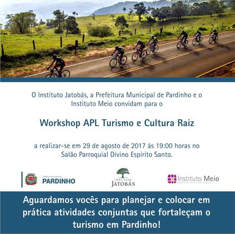 Workshop APL Turismo e Cultura Raiz será realizado em Pardinho