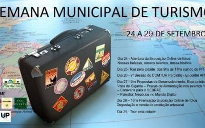 Pardinho promove Semana Municipal de Turismo de 24 a 29 de setembro