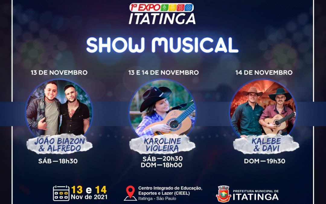 1ª EXPO Itatinga acontece dias 13 e 14 de novembro